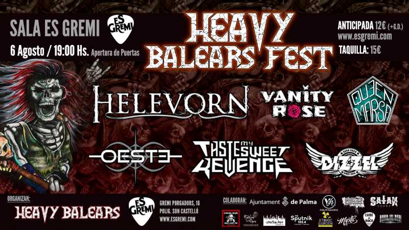 El sábado 6 de agosto el Heavy Balears Fest