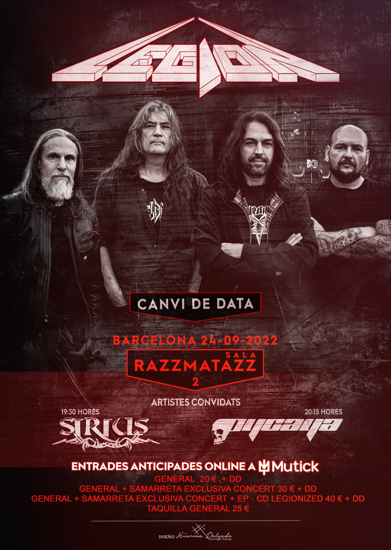 Concierto de Legion en Barcelona el 24 de septiembre