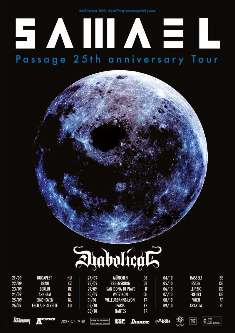 Tour europeo de Samael para septiembre