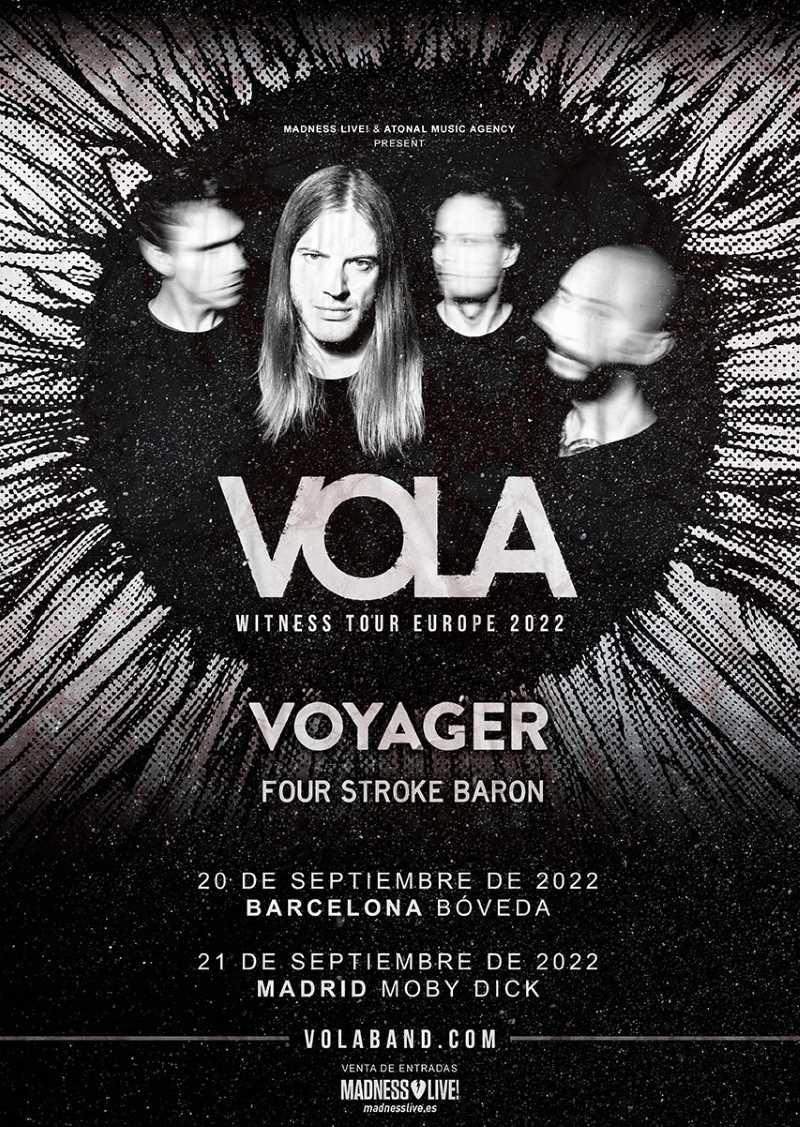 Conciertos de Vola en Barcelona y Madrid