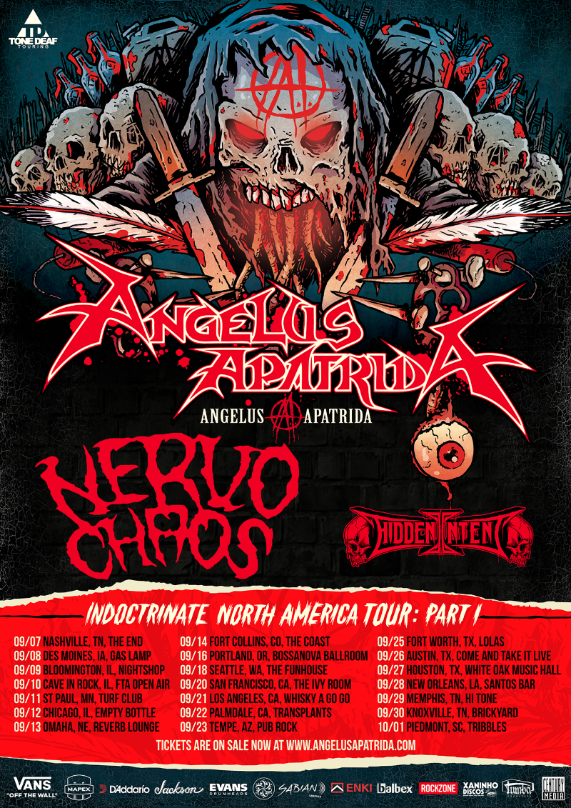 Mañana arranca el tour americano de Angelus Apatrida