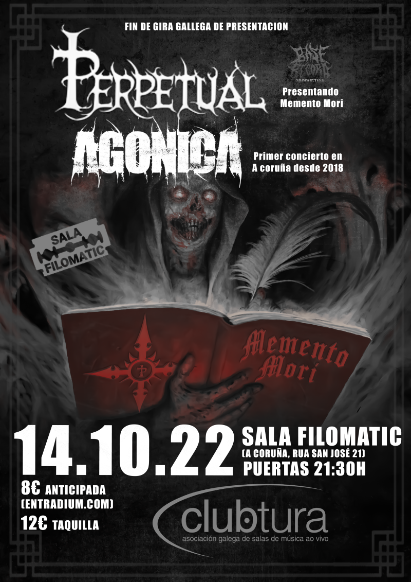 Perpetual y Agónica en A Coruña el 14 de octubre