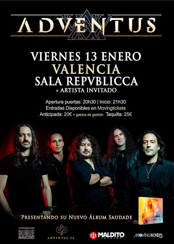 Primer concierto de la gira de Adventus en Valencia