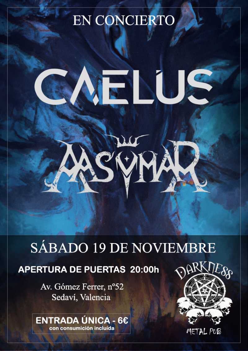 Concierto de Caelus en Valencia el 19 de noviembre