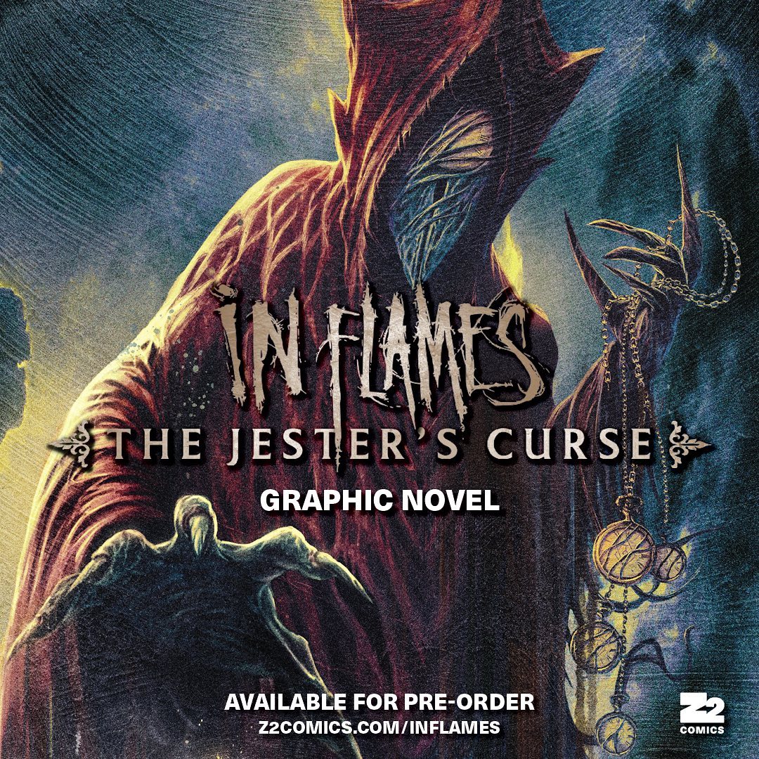 In Flames anuncia su nuevo novela gráfica «The Jester´s Curse»