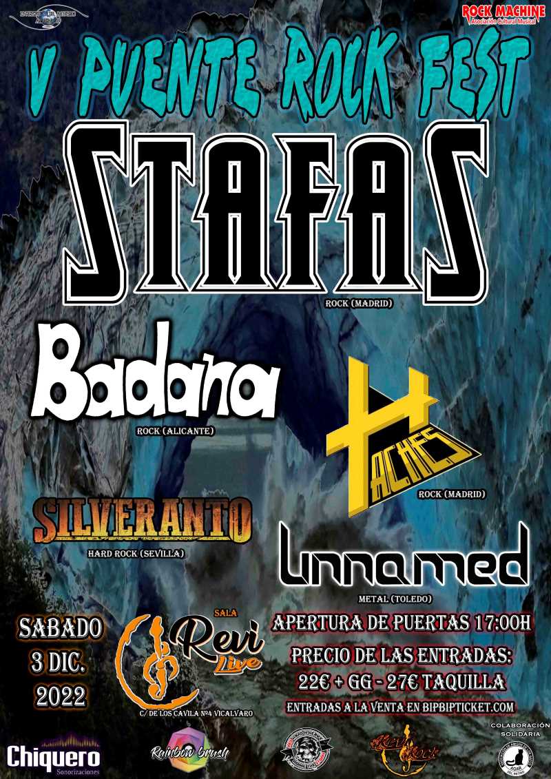 Este sábado 3 de diciembre el Puente Rock Fest V