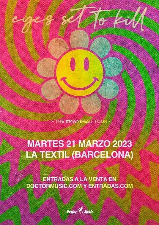 Eyes Set To Kill confirma fecha en Barcelona el 21 de marzo de 2023