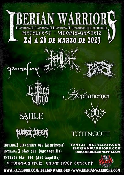 Confirmaciones y detalles del Iberian Warriors Metal Fest 2023
