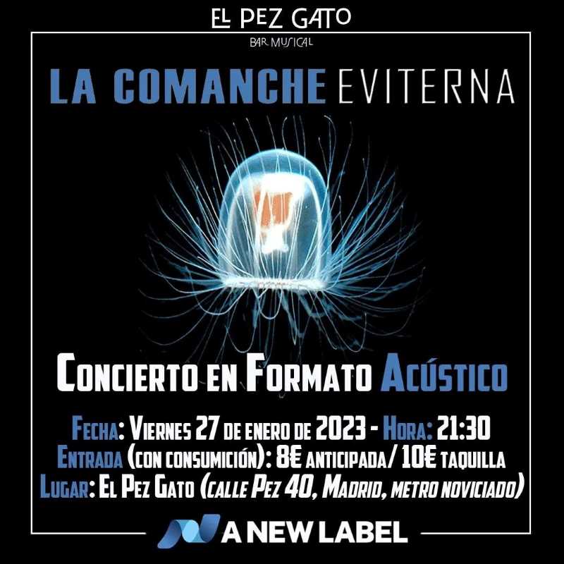 La Comanche en acústico el próximo día 27 de enero en Madrid