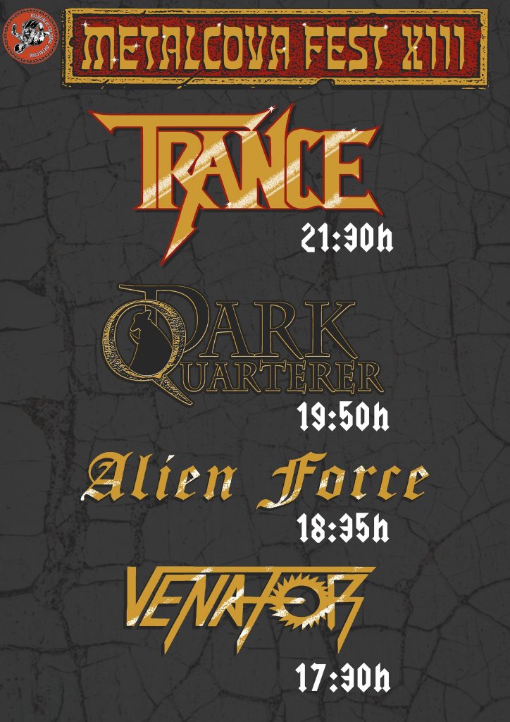 Metalcova Fest 2023 - Horarios Metalcova Fest 2023 - Horarios