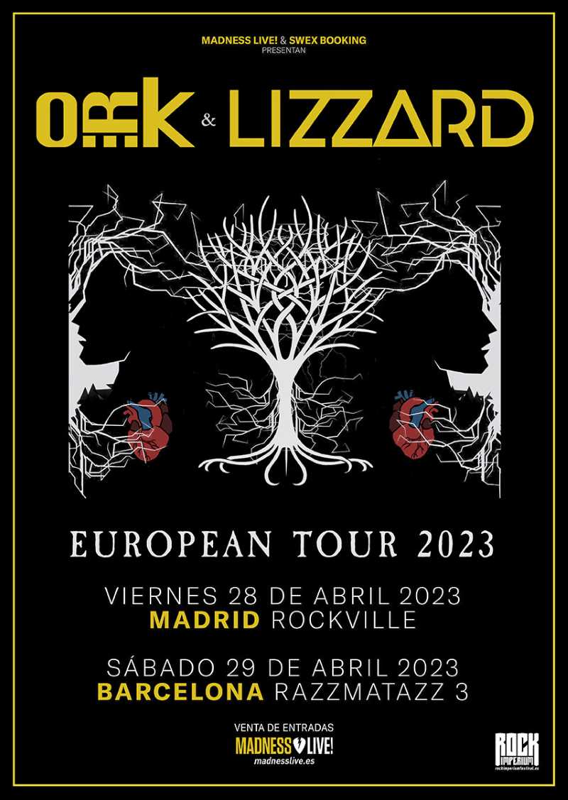 Fechas en Madrid y Barcelona de O.R.K