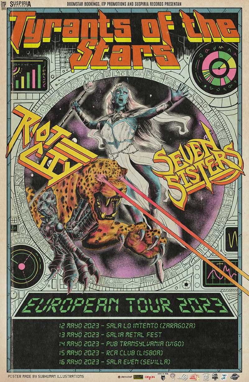 Tour de Heavy Metal confirmado con Riot City y Seven Sisters
