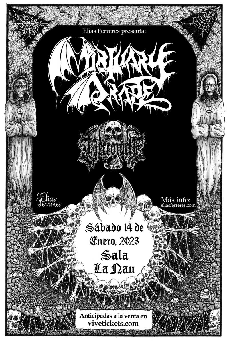 Mortuary Drape en Barcelona el 14 de enero