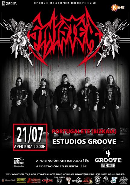 Concierto de Sinister en Portugalete el 21 de julio