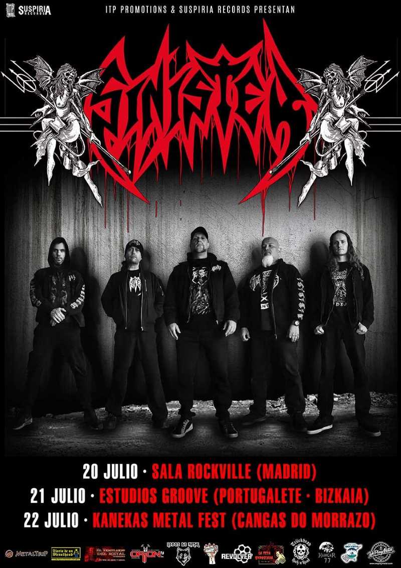 Confirmado el tour de Sinister en julio de 2023