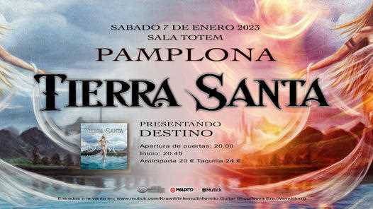 Este sábado 7 de enero Tierra Santa en Pamplona