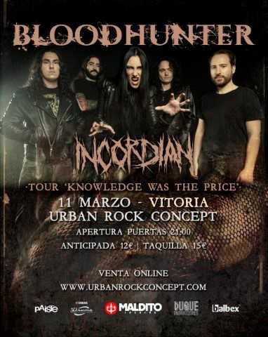 Conciertos de Bloodhunter en Barcelona y Vitoria