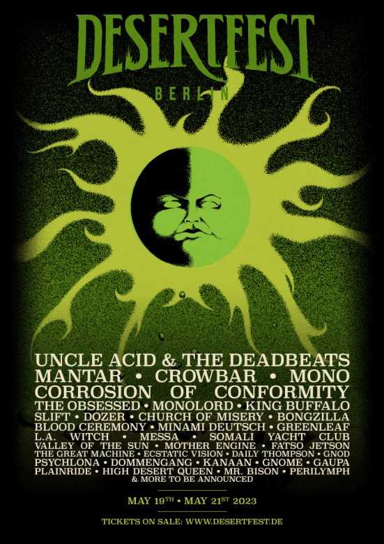 Bandas por días en el Desertfest de Berlín 2023