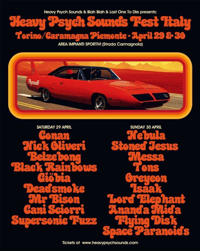 Información del Heavy Psych Sounds Fest Italy