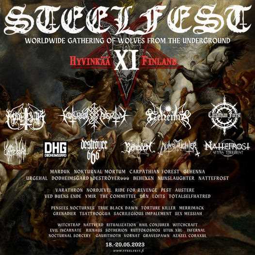 Información del festival finlandés Steelfest XI