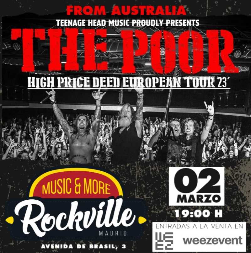 Concierto de los australianos The Poor en Madrid
