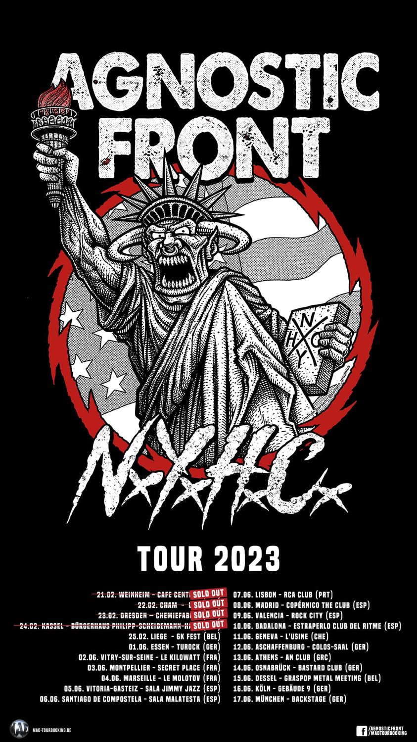 Fechas tour europeo de Agnostic Front