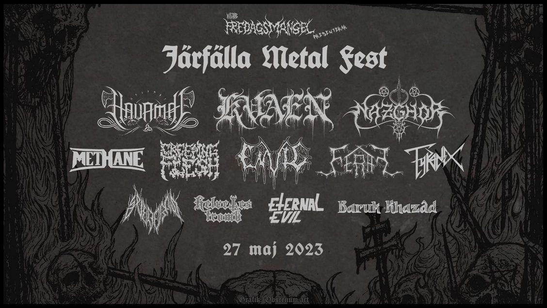 Methane entre las bandas confirmadas al Järfalla Metal Fest de Suecia