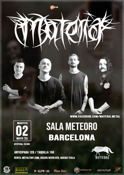 The Materia actuará en Barcelona