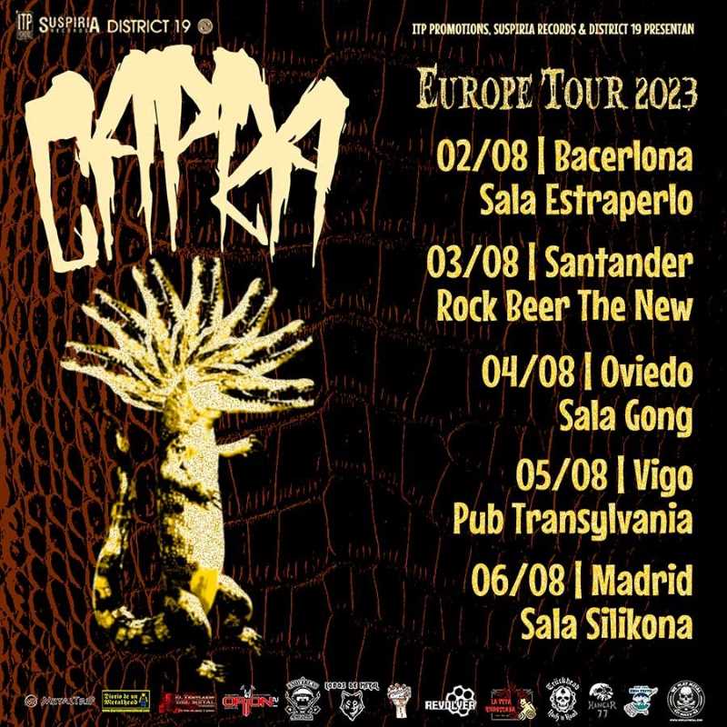 Confirmada la gira de Capra para agosto