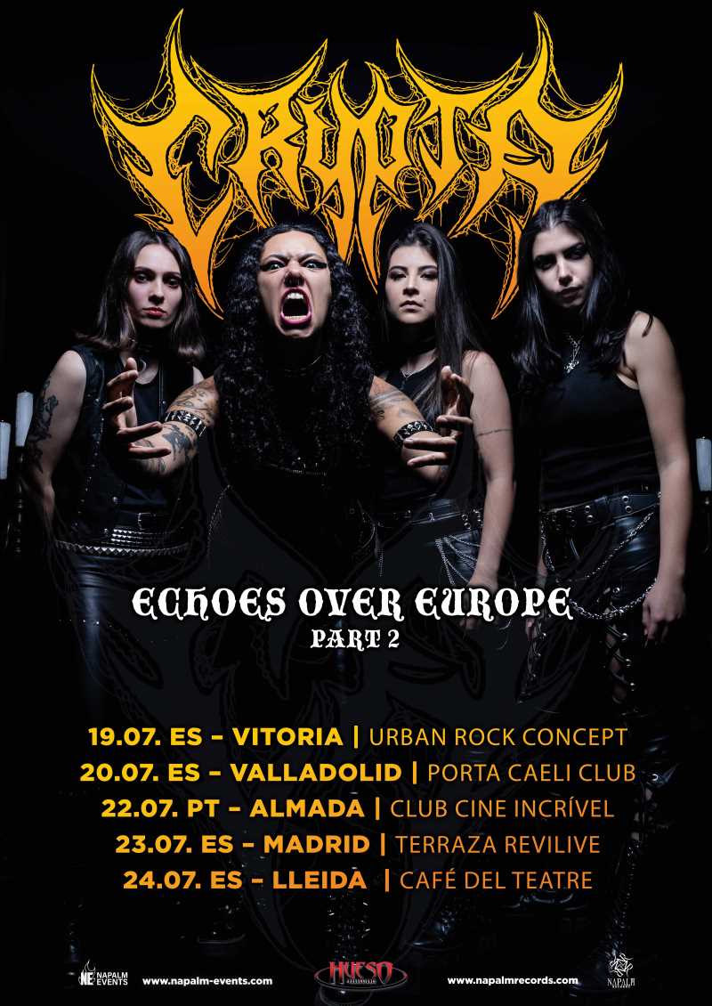 Fechas de la gira española de Crypta