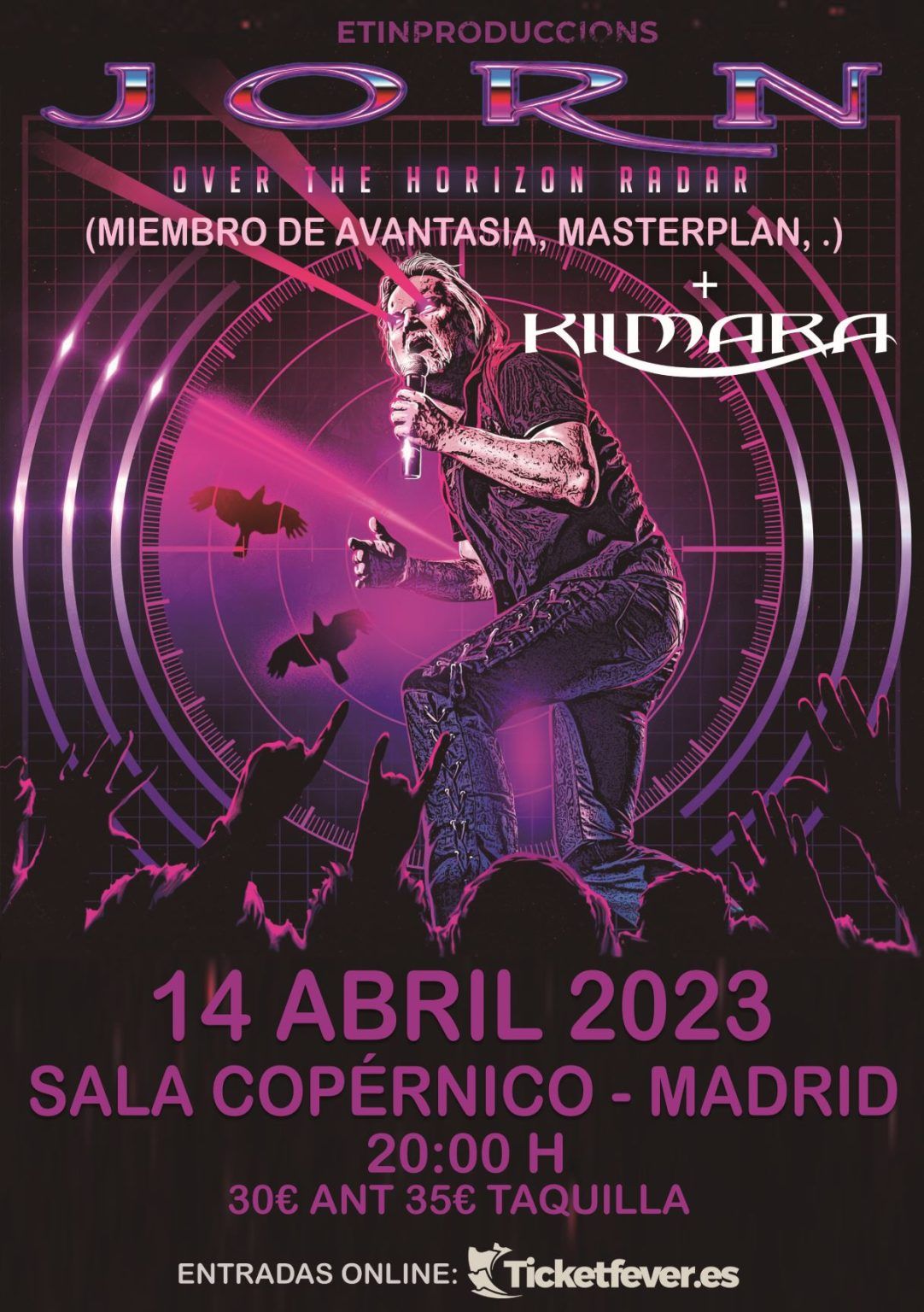 Jorn Lande en Madrid el 14 de abril