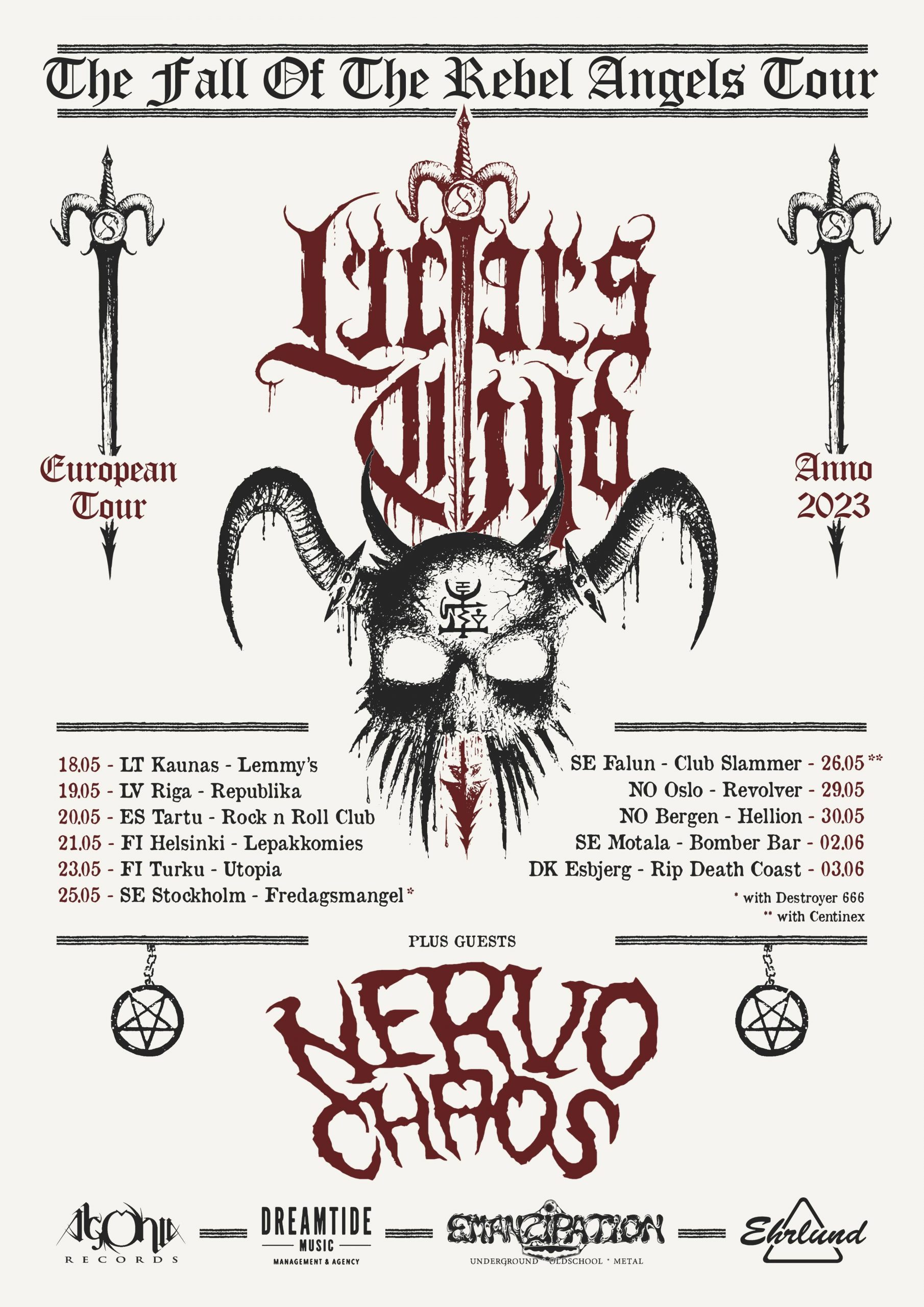 Anuncio de la Gira europea de Lucifer’s Child