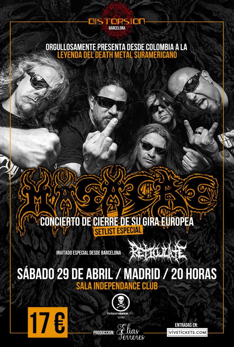 Concierto fin de gira de Masacre en Madrid