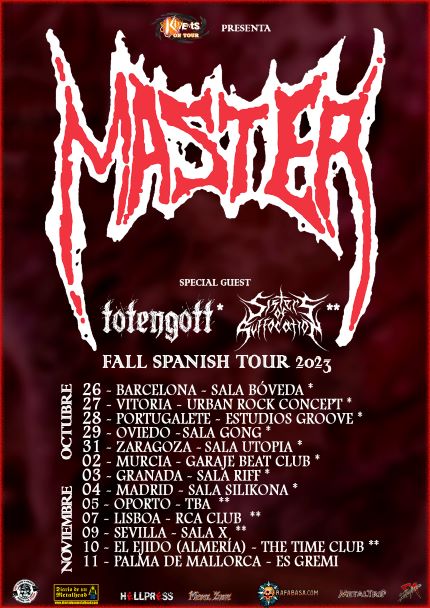 Más fechas en la gira de Master este otoño