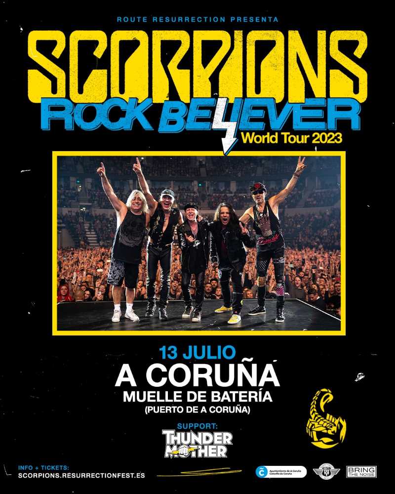 Scorpions en A Coruña el 13 de julio
