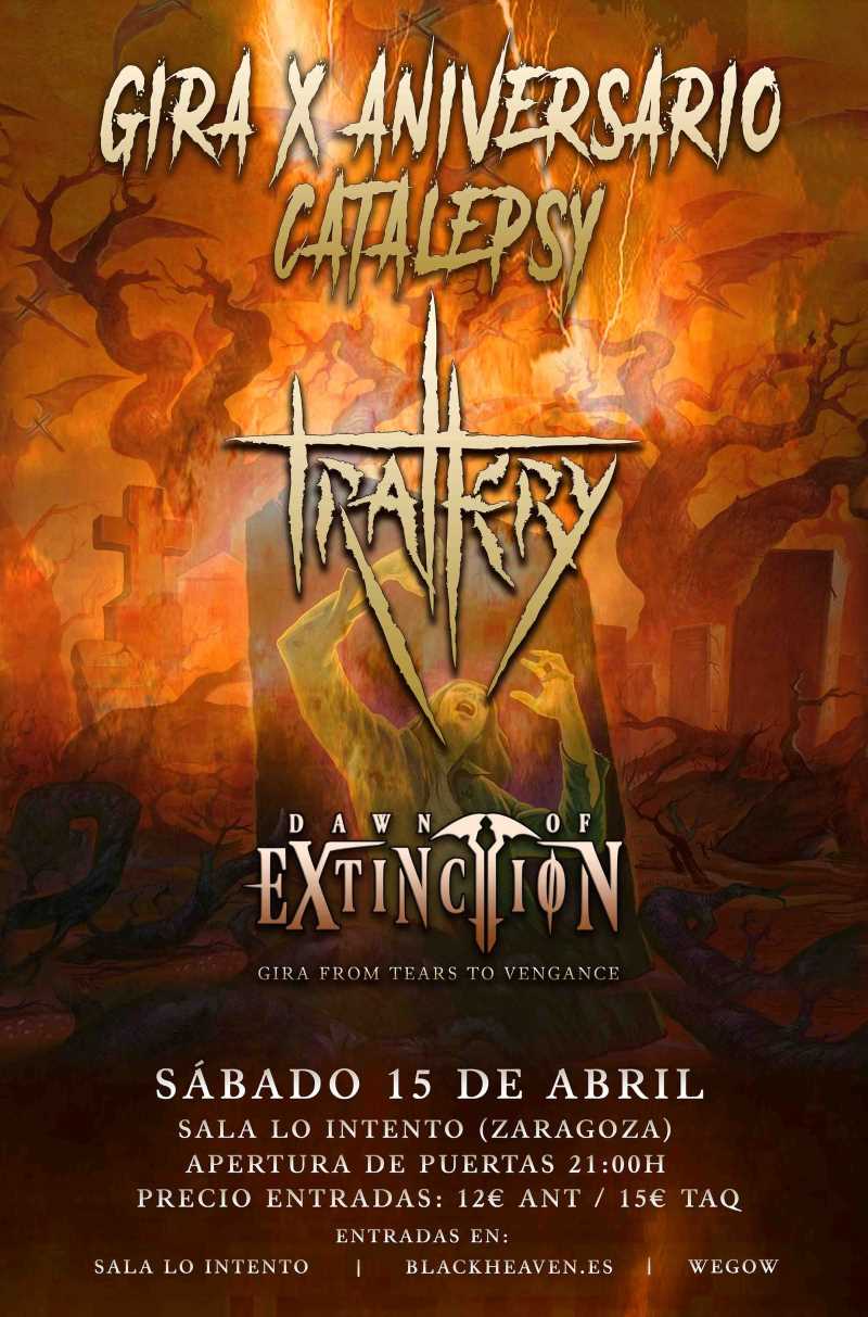 Trallery en Zaragoza con Dawn Of Extinction el sábado 15 de abril