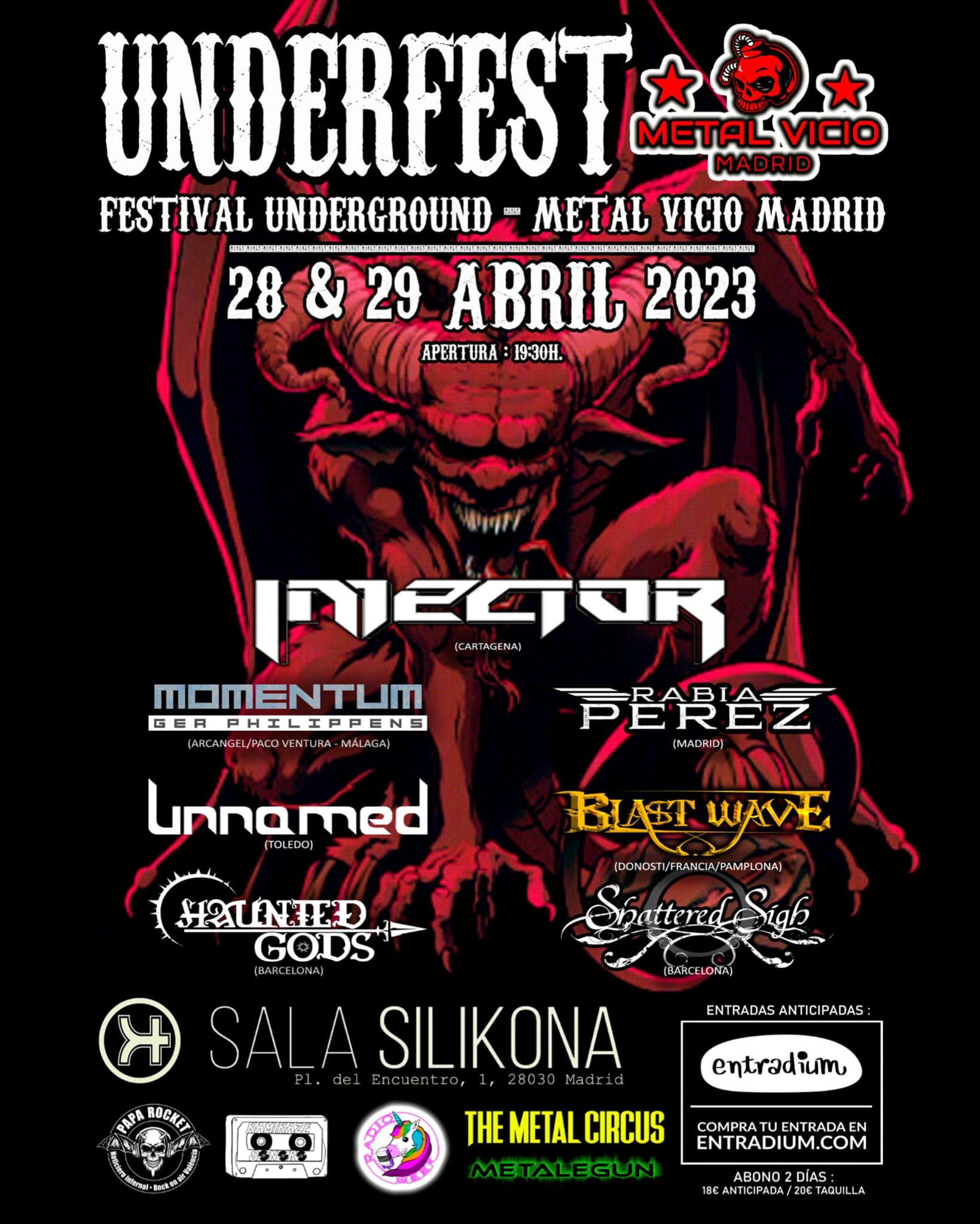 Este próximo fin de semana el Underfest Metal Vicio en Madrid