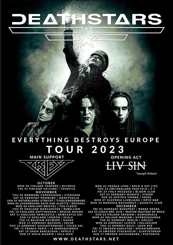 Fechas del tour europeo de Deathstars