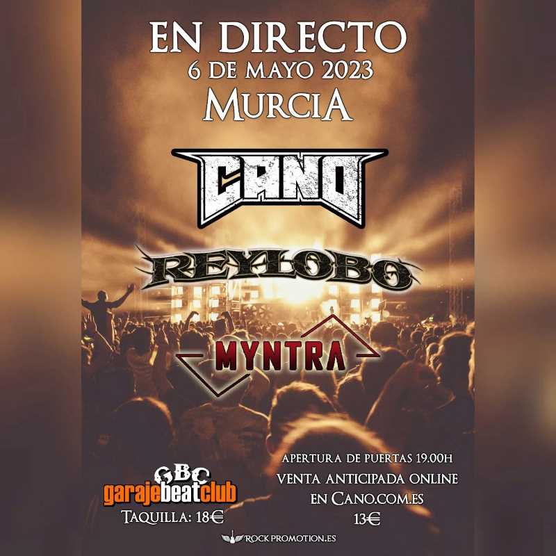 Cano se presenta en Murcia con Reylobo y Myntra