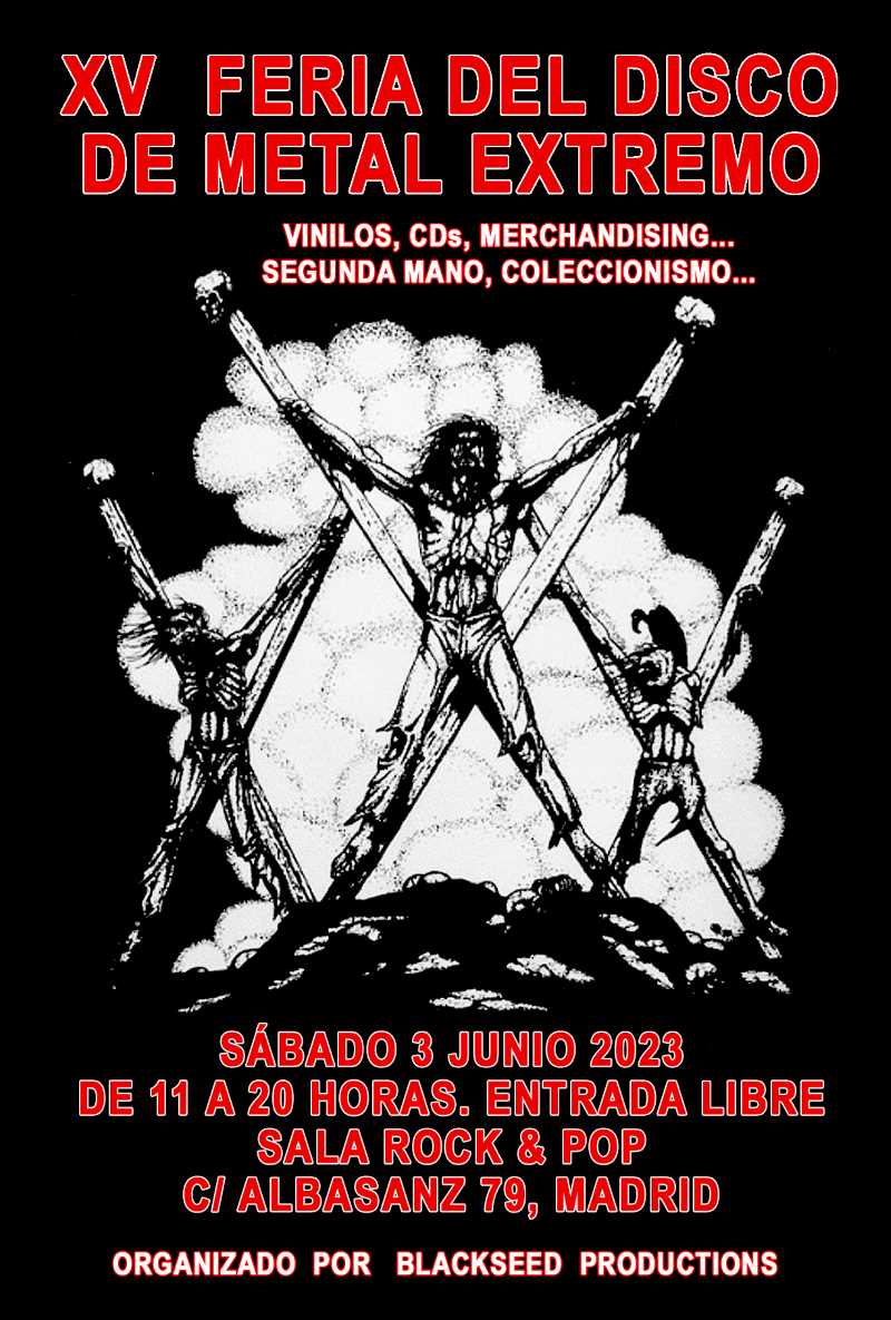 Este sábado 3 de junio Feria del Disco de Metal Extremo en Madrid