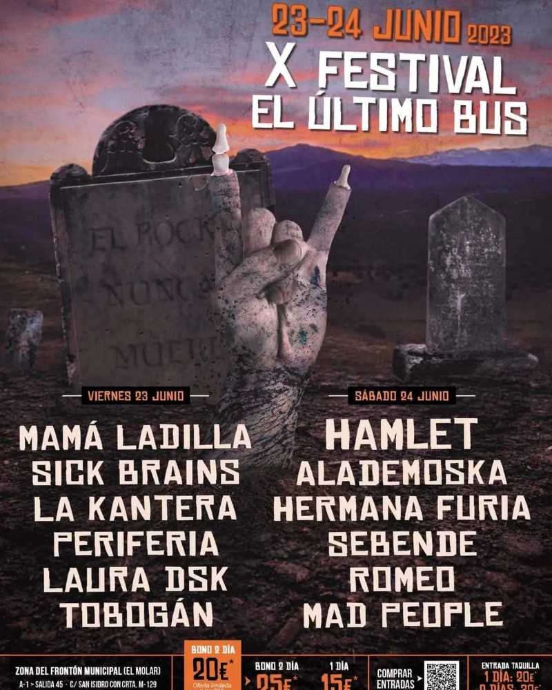 Información del X Festival El último Bus de El Molar (Madrid)