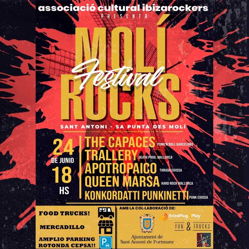 Información del festival Es Moli Rocks de Ibiza
