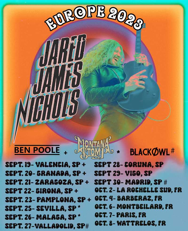 Jared James Nichols vuelve a nuestros escenarios en septiembre