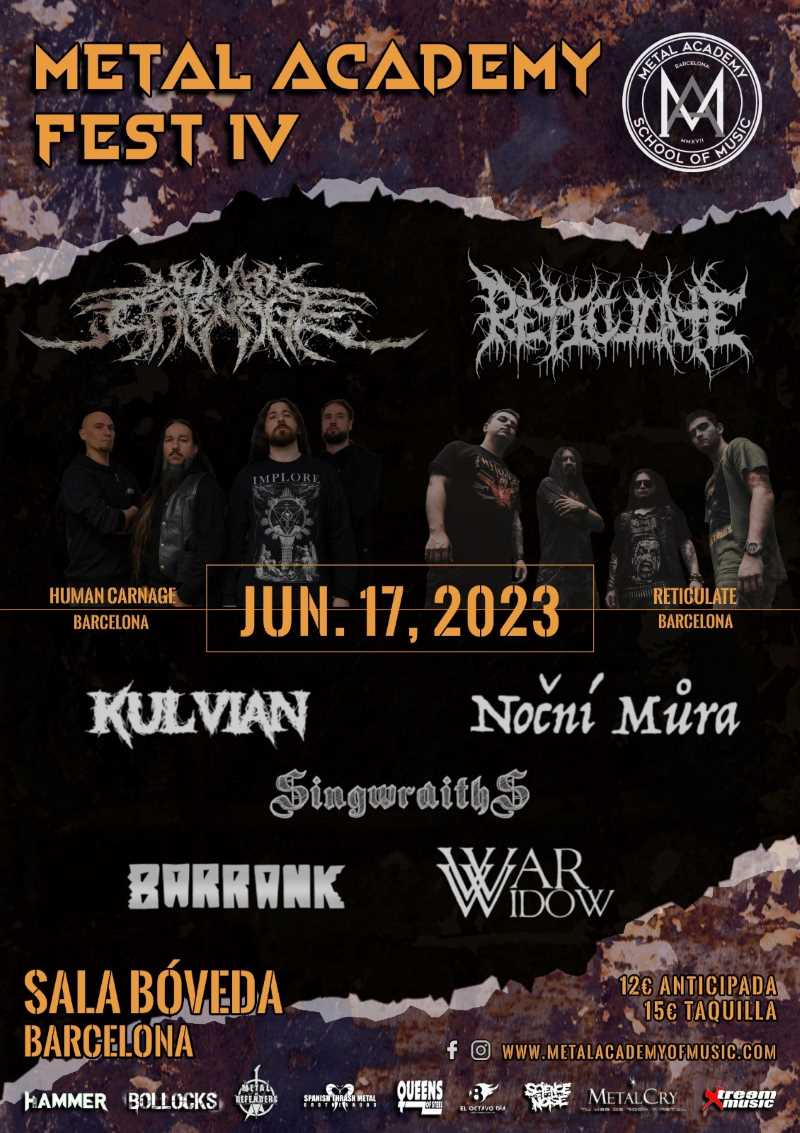 Nueva edición del Metal Academy Fest en Barcelona este sábado 17 de junio
