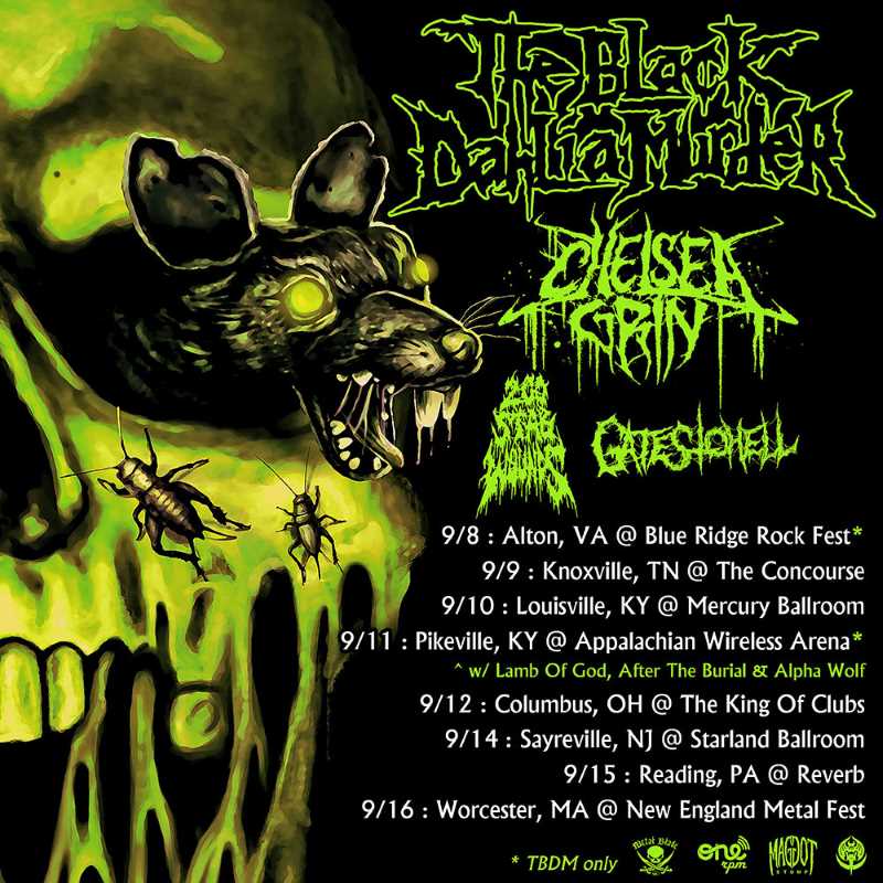 Más fechas de gira de The Black Dahlia Murder