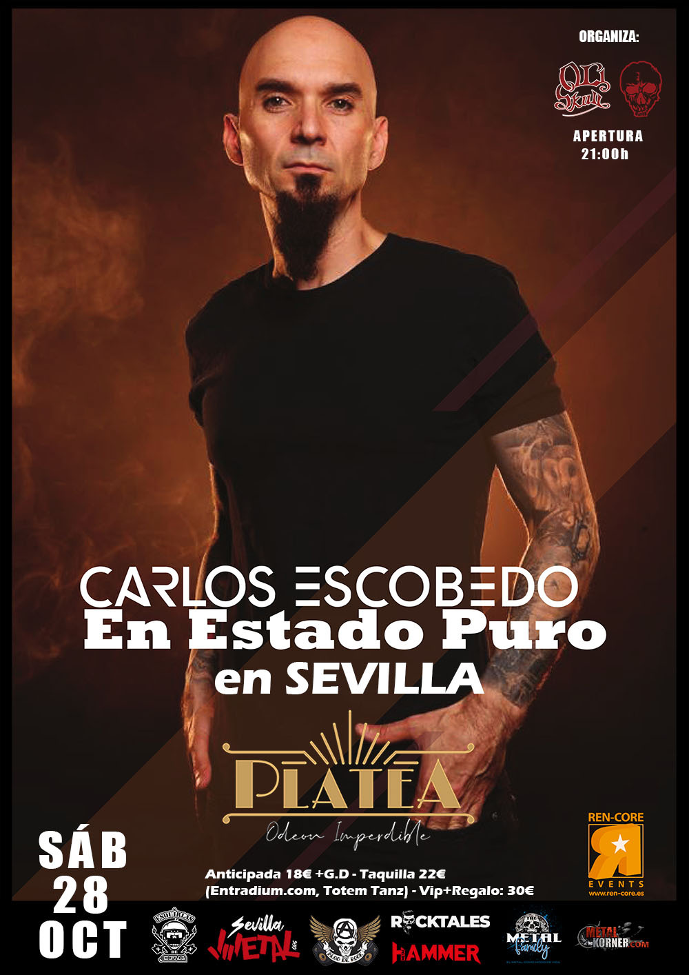 Carlos Escobedo en Sevilla el 28 de octubre