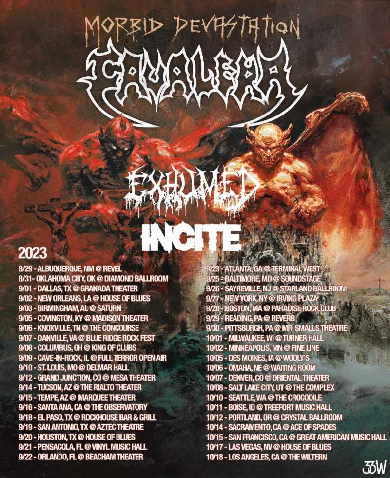 Anuncio del Morbid Devastation Tour de Cavalera