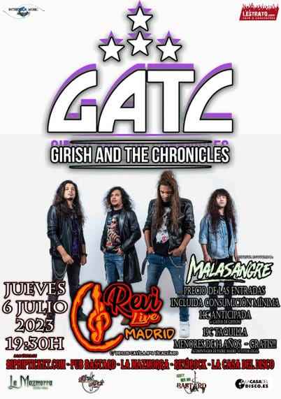 Os recordamos los detalles del concierto de Girish & The Chronicles en Madrid