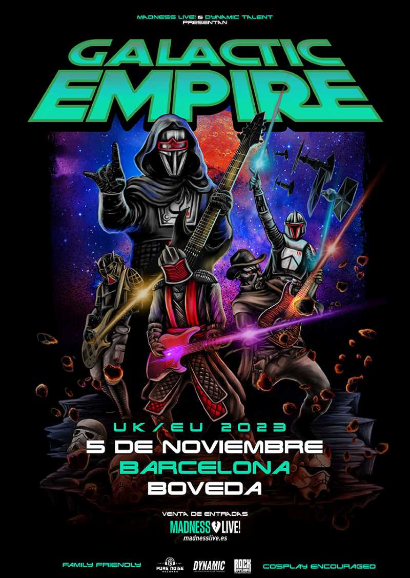 Fecha de Galactic Empire en Barcelona el 5 de noviembre
