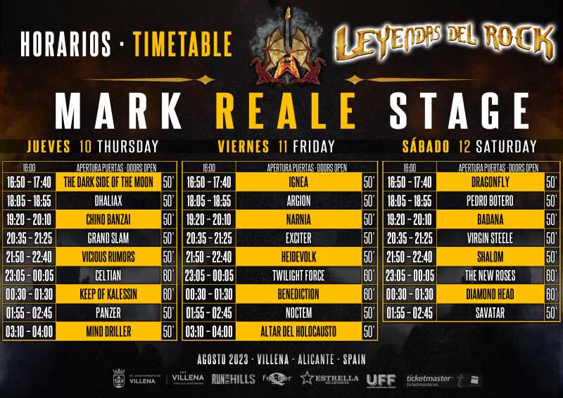 Leyendas del Rock 2023 - Mark Reale Stage Leyendas del Rock 2023 - Mark Reale Stage